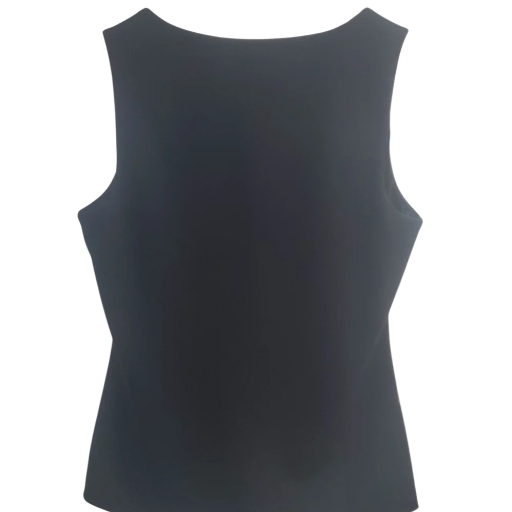 White House Black Market Elegant Black Sleeveless Top - Picture 3 of 6